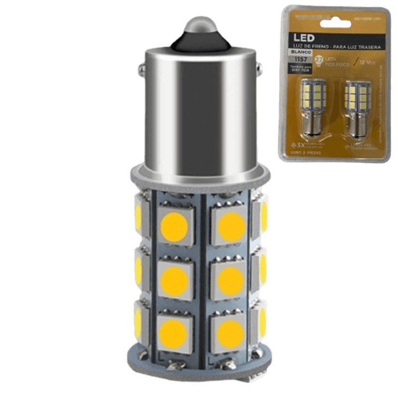 Unique BA15S - Based LED Bulb with 27 5050 LEDs for Tailored Turn, Running & Brake Light Solutions in Your Vehicle