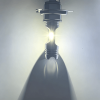This is an LED car headlight H4 bulb product lighting effect image