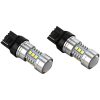 This is an LED car bulb with a standard 7440 base, 12V voltage, 7W power, and 15 3030 LED chips for illumination. It has high brightness and is plug-and-play, shown in multi-angle product images.