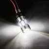 This is an LED car bulb with a standard 7440 base, 12V voltage, 7W power, and 15 3030 LED chips emitting light. The image shows the lighting effect.