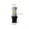 This is an LED car bulb with a standard 7440 base, 12V voltage, 7W power, and 15 pieces of 3030 LED chips. Product dimensions are shown in the diagram.