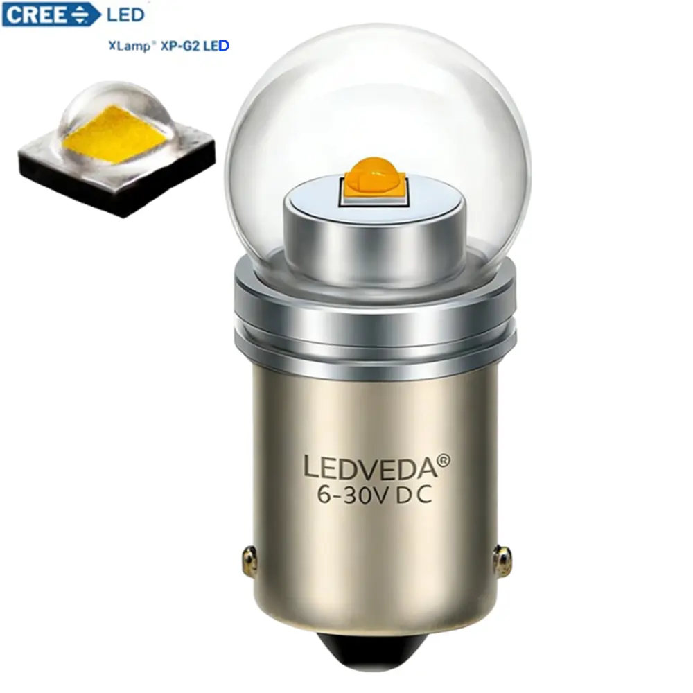 This is an LED car bulb suitable for BA15S 12V and 24V, P24W LED 3W power CREE-XPG lamp bead product high-definition main image