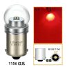 This is an LED car bulb suitable for BAY15D 12V and 24V, P24W LED 3W power CREE-XPG lamp bead product with a Red light effect.