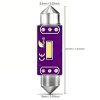 This is the size diagram of the LED car bulb FESTOON 36MM