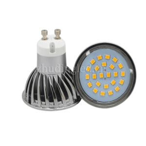 This is the main high-definition image of the GU10 LED spotlight bulb, 230V voltage, 4.8 watts.