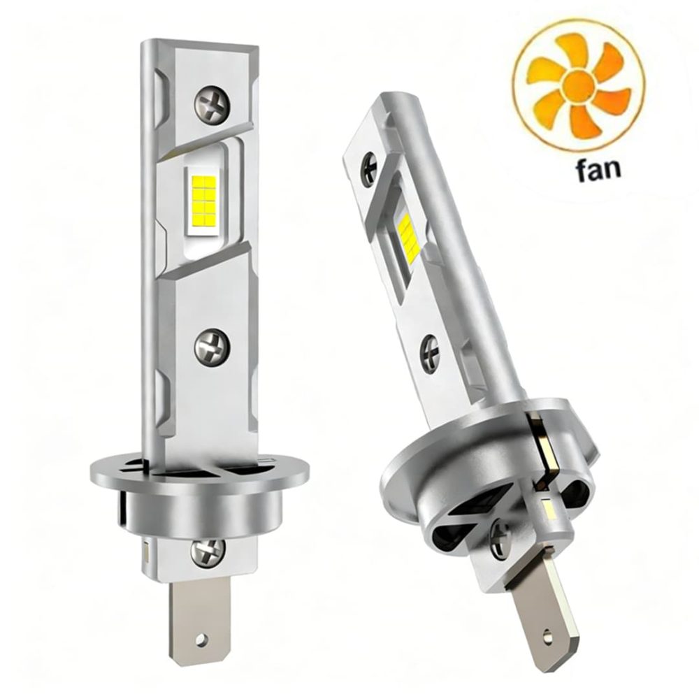 This is the main image of the H1 LED car bulb, 12V voltage, directly replaces traditional bulbs.