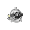 These are detailed images of H4 and HB2 LED car headlight fog lamps, made of nickel-plated copper.