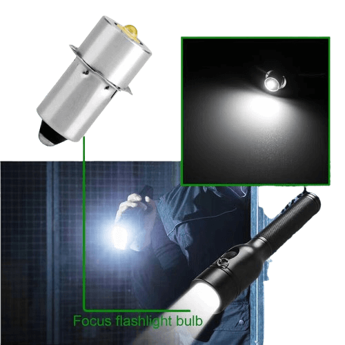 This is the high-definition main image of the P13.5S 1W 3V LED bulb inside the flashlight