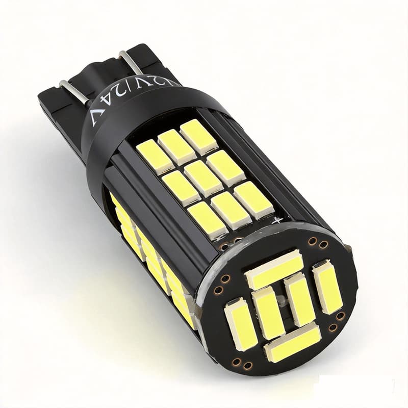 T10 LED Car Running Light Bulb - 12V 40x4014 Chip CANBUS Error-Free Bulb Close-Up