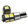 This is a detailed display image of LED car bulbs T10 Wedge W5W and 194 LED products