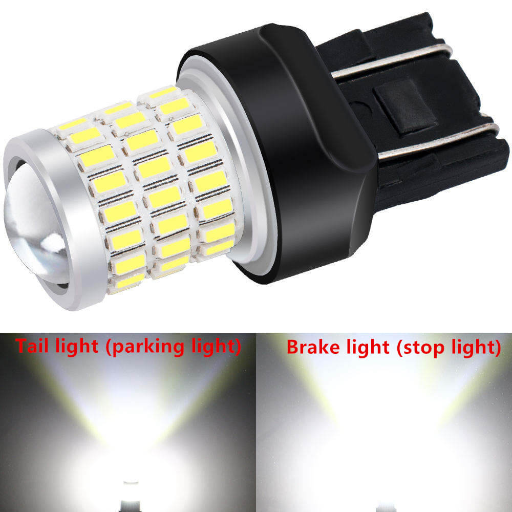 T20 7443 LED Bulb with 54 SMDs: High-Brightness White Light for Toyota Tail Lights
