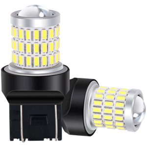 T20 7443 LED Bulb with 54 SMD High-Brightness White LEDs for Tail Lights