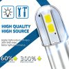 BA9S LED 230V indicator light, high brightness, 4 pieces of 2835 chips, white light, 30,000 hours lifespan, close-up HD images