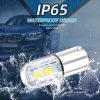 BA9S LED car light indicator high brightness, 4 pieces of 2835 chips, white light, 30,000 hours lifespan, IP65 waterproof rating
