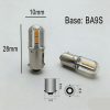 BA9S LED 230V indicator light, high brightness, 4 pieces of 2835 chips, white light, 30,000-hour lifespan, dimension diagram