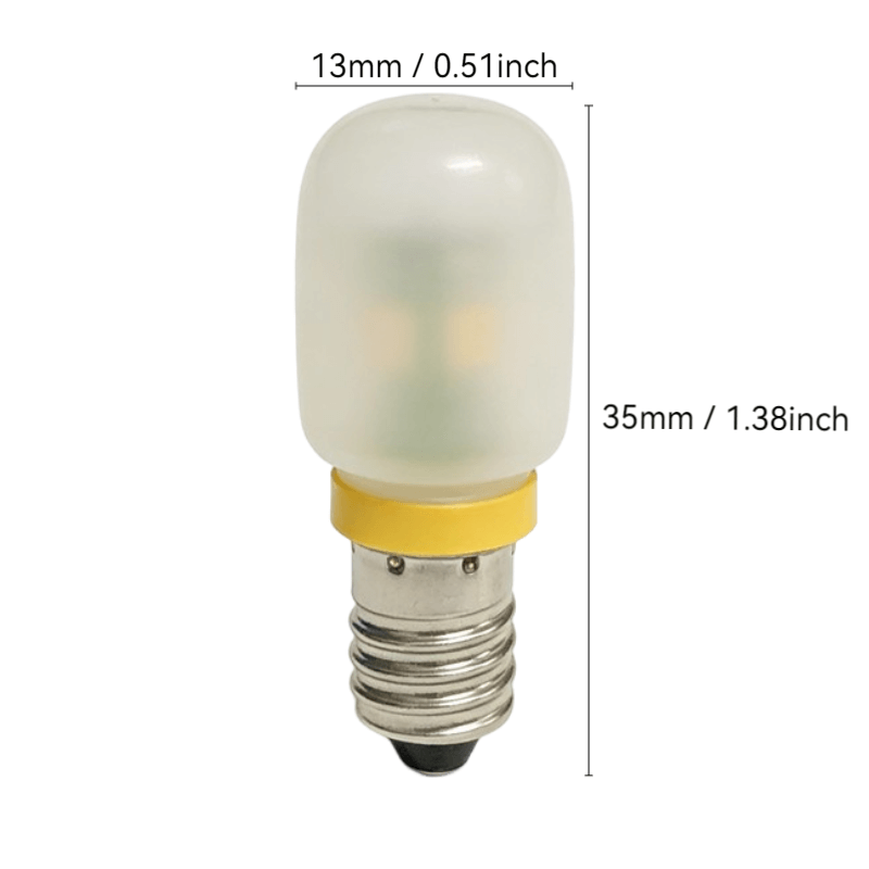 E10 LED Bulb 24V 0.75W Warm White 2700K Dimension Diagram