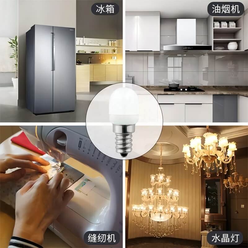 E14 LED Refrigerator Bulb 230V 2W Cool White 6000K Scene Application Image