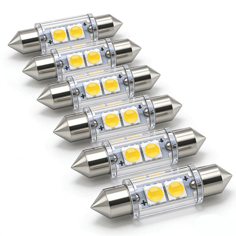 Car Light LED License Plate Lamp High Brightness FESTOON-LED Bulbs 2SMD
