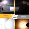W16W 921 LED Bulb 12V White Car Reverse Light, Scene Brightness Comparison Chart