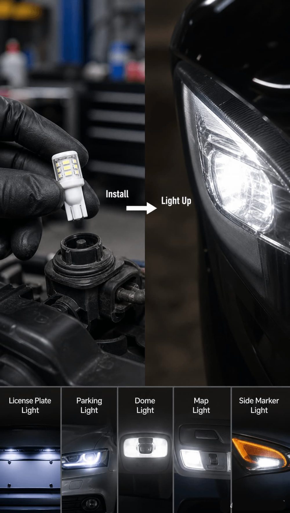 T10 LED Car Bulb 12-24V W5W 194 | OEM Factory Supplier
