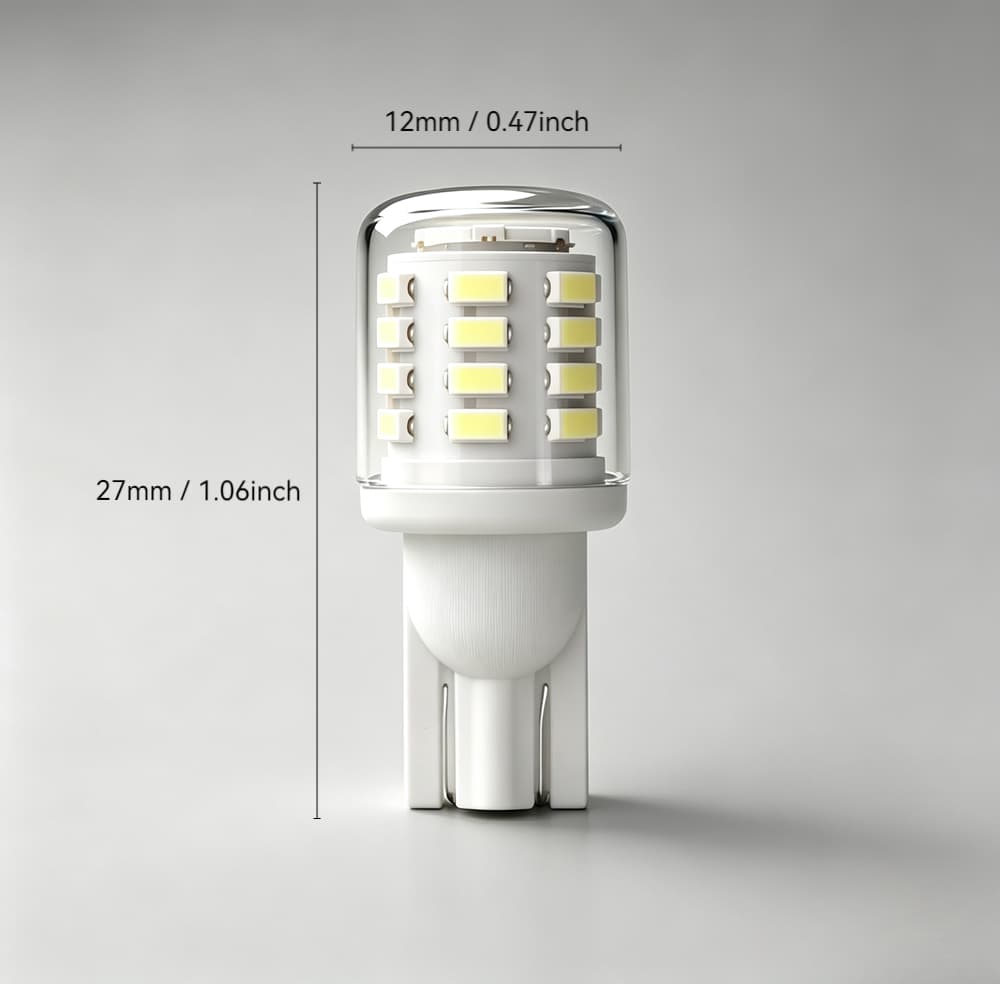 T10 LED license plate and parking light bulb
