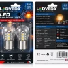 LEDVEDA S25 1156 BA15S LED bulb retail packaging front and back