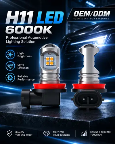 H11 LED bulb 12V 6W 600LM H11-12PX3030 specifications