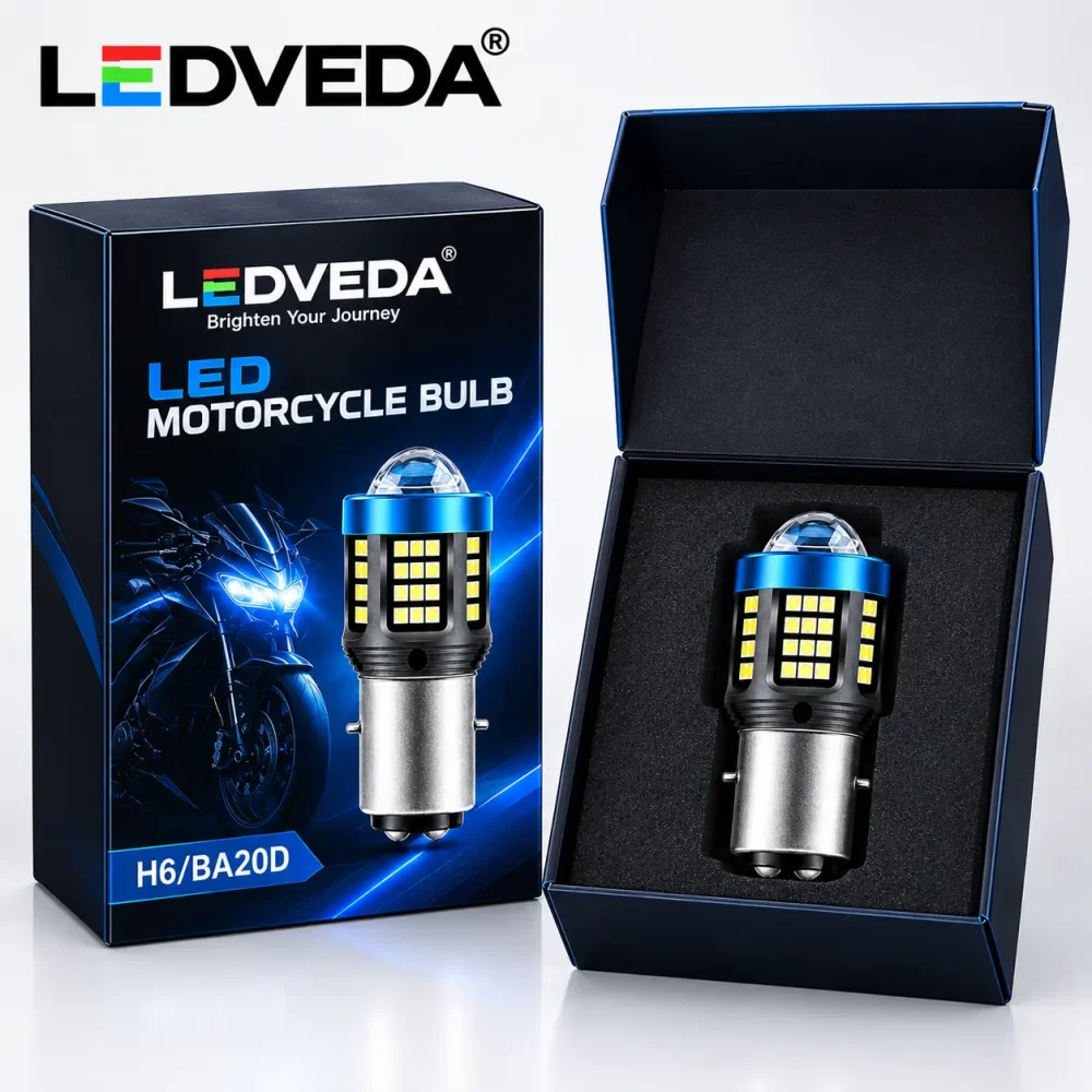 H6 BA20D LED bulb motorcycle automotive lighting application