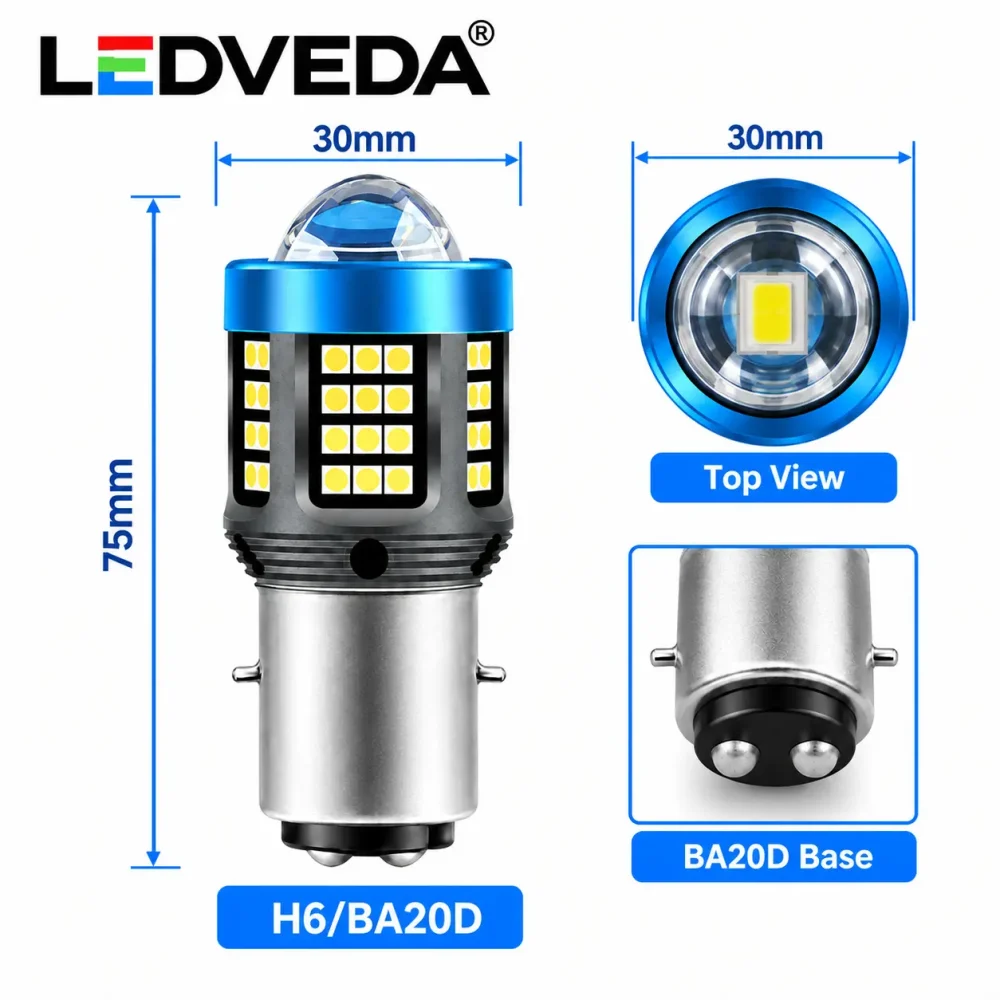 LV-10A H6 BA20D LED bulb product detail