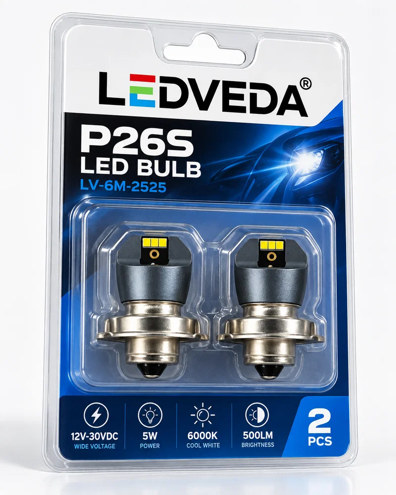 P26S LED motorcycle bulb LV-6M-2525 product detail